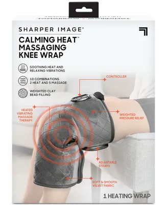 Calming Heat by Sharper Image Vibrating Knee Wrap Heating Pad