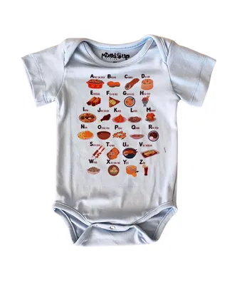 Mixed Up Clothing Baby Boys or Girls Foods Graphic Short Sleeved Bodysuit