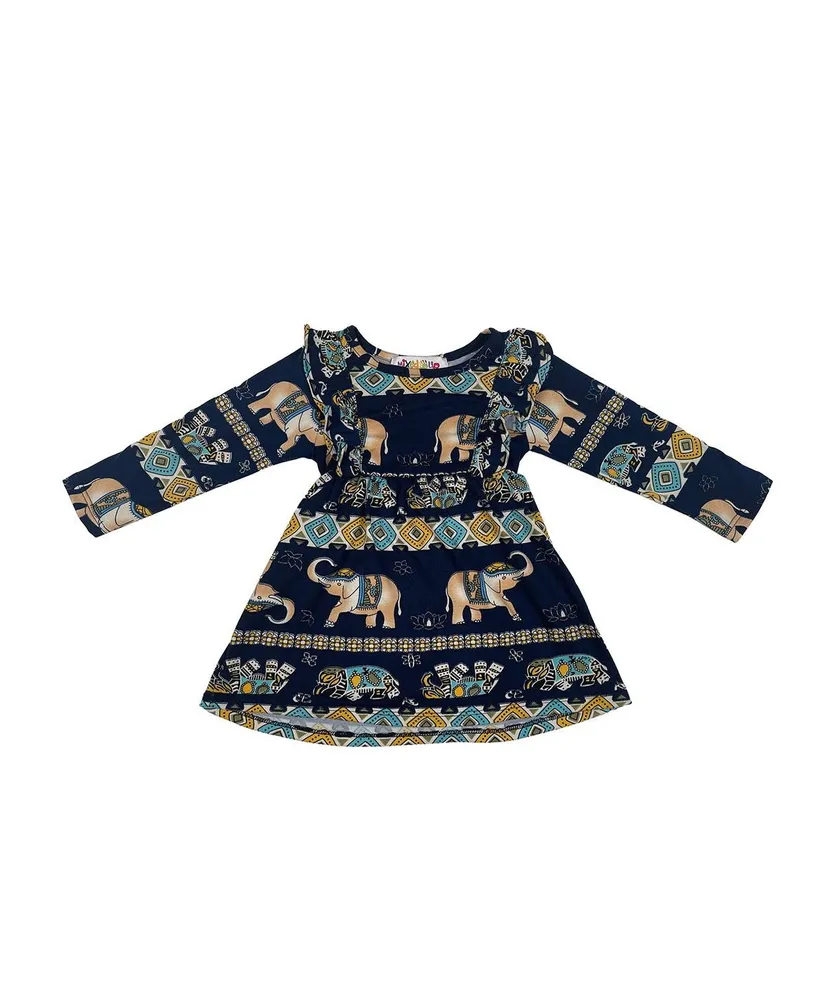 Mixed Up Clothing Baby Girls Ruffled Printed Dress