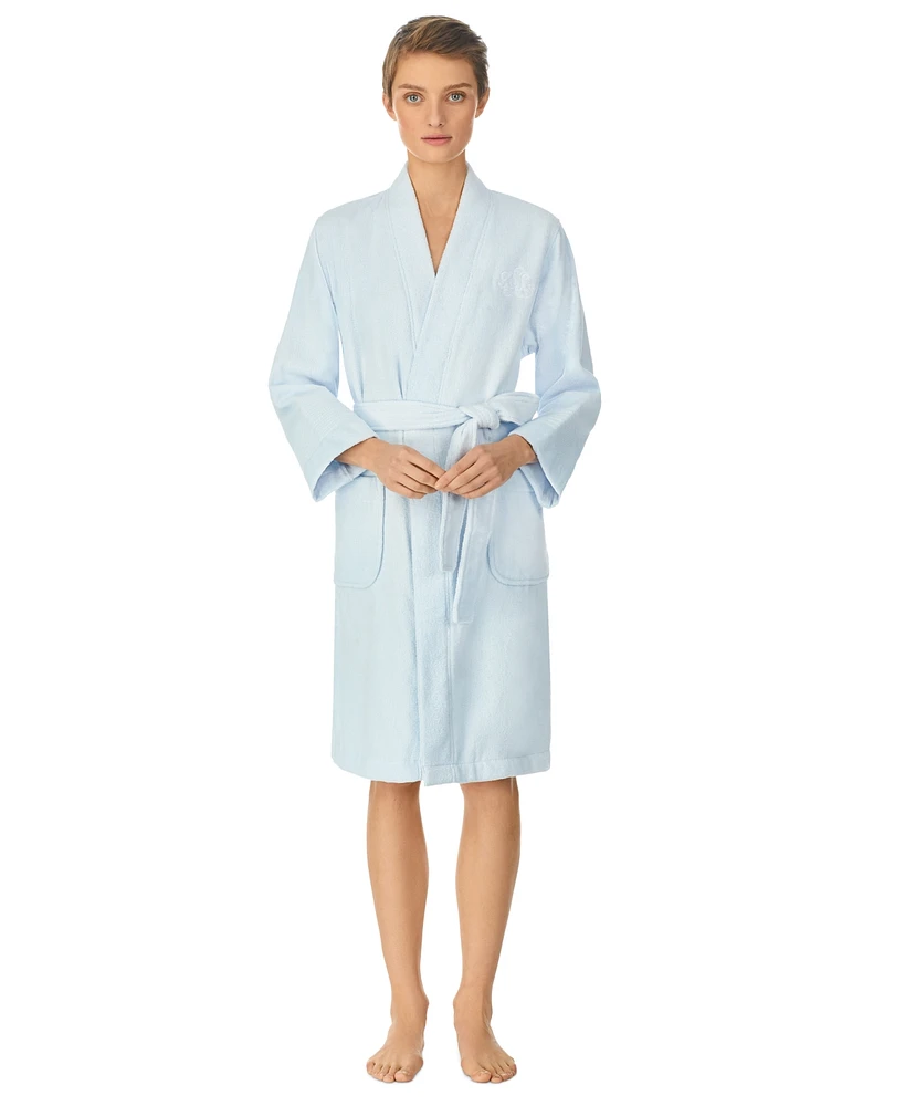 Lauren Ralph Greenwich Woven Terry Bath Robe