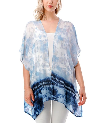 Marcus Adler Women's Lightweight Ombre Tie Dye Kimono Wrap