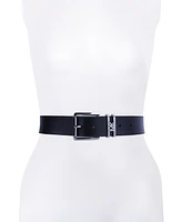 Michael Kors Women's Genuine Leather Logo Belt