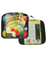 Stream Machine Backyard Fun Lighted Bocce Set, 11 Pieces