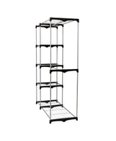 Double Rod Freestanding Closet - Silver