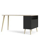 Tvilum Diana 2 Drawer, 3 Shelf Desk