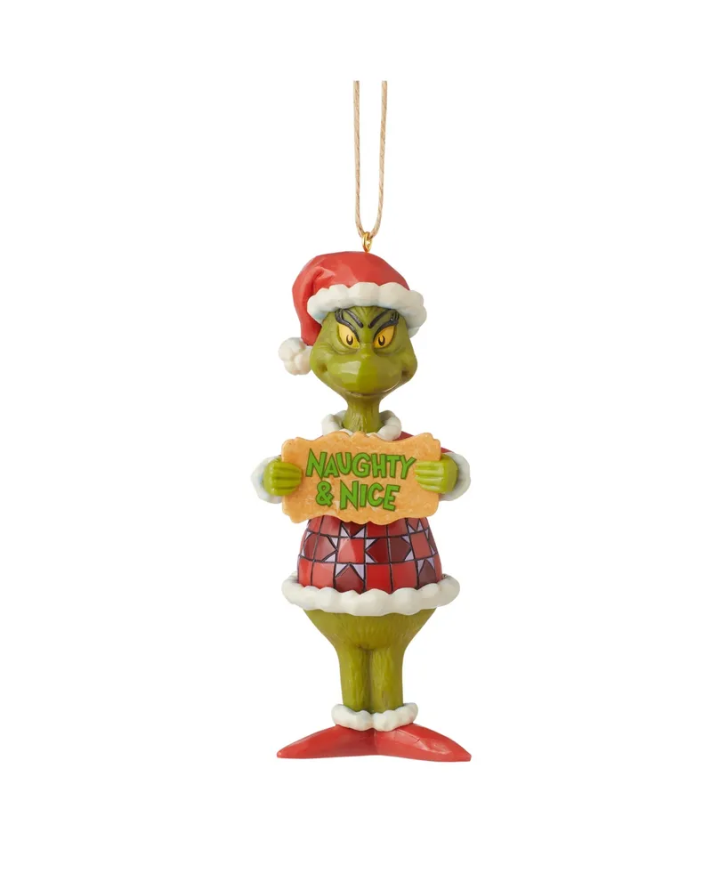 Jim Shore Naughty and Nice Grinch Ornament