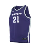 Men's Nike #21 Purple Kansas State Wildcats Replica Basketball Jersey