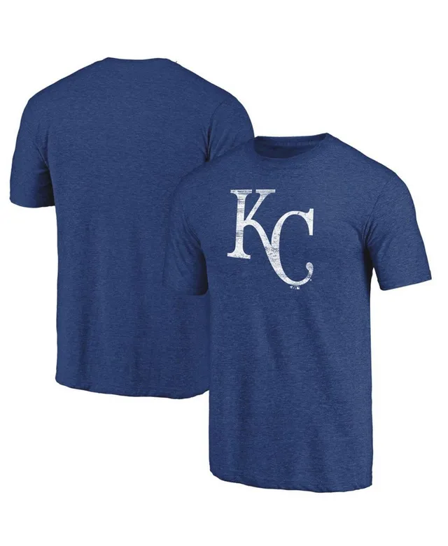 Men's Fanatics Branded Royal/Gray Kansas City Royals Big & Tall Colorblock  T-Shirt