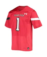 Under Armour Men's #1 Texas Tech Red Raiders Logo Replica Football Jersey