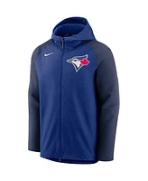 Men's Nike Royal, Navy Toronto Blue Jays Authentic Collection Performance Raglan Full-Zip Hoodie