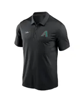 Men's Nike Black Arizona Diamondbacks Cooperstown Collection Rewind Franchise Performance Polo Shirt