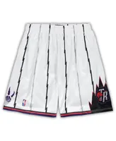 Men's Mitchell & Ness White Toronto Raptors Big and Tall Hardwood Classics Team Swingman Shorts