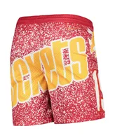 Big Boys Mitchell & Ness Red Houston Rockets Hardwood Classics Jumbotron Shorts