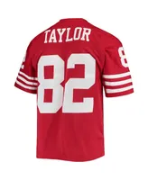 Men's Mitchell & Ness John Taylor Scarlet San Francisco 49ers 1990 Legacy Replica Jersey