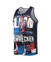 Men's Mitchell & Ness Kenyon Martin Navy New Jersey Nets Slam Player Tank Top