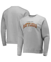 Men's Mitchell & Ness Heathered Gray Florida A&M Rattlers Classic Arch Pullover Sweatshirt