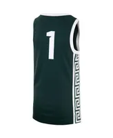 Big Boys Nike #1 Green Michigan State Spartans Team Replica Basketball Jersey