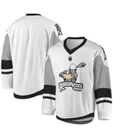 Men's White, Gray Calgary Roughnecks Sublimated Replica Jersey