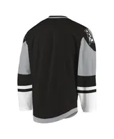 Men's Black, Gray Calgary Roughnecks Sublimated Replica Jersey