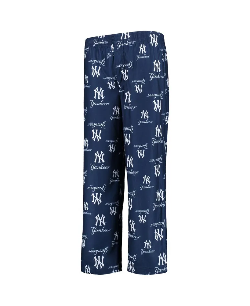 Big Boys Navy New York Yankees Team Color Printed Logo Pants