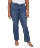 Seven7 Plus Size Tummyless Slim Boot Jeans