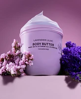 Lavender and Lilac Scented Whipped Body Butter, Bath and Body Care Cream, 6 oz