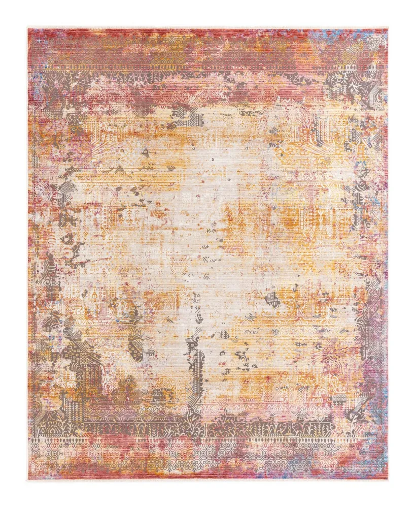 Closeout! Bayshore Home High-Low Pile Iyer IYE06 7'10" x 9'8" Area Rug