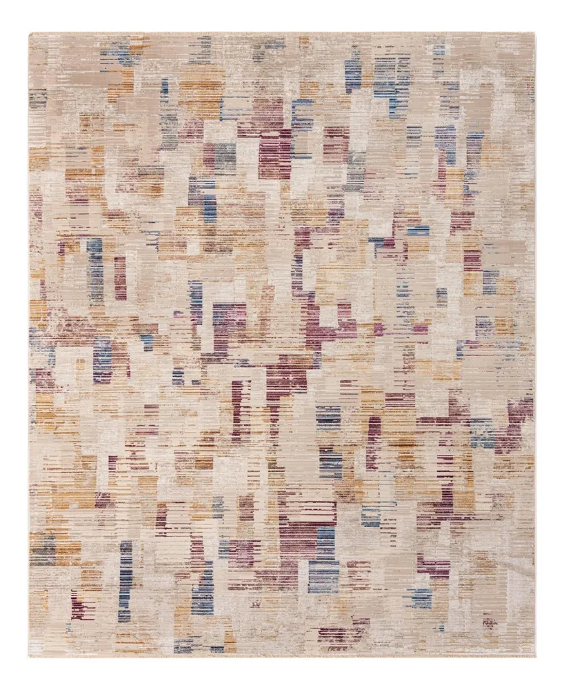 Closeout! Bayshore Home High-Low Pile Iyer IYE07 7'10" x 9'8" Area Rug