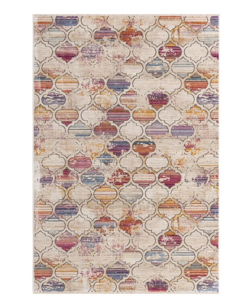 Closeout! Bayshore Home High-Low Pile Iyer IYE15 5'3" x 7'9" Area Rug