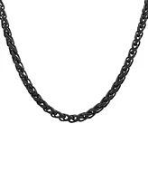 Steeltime Men's Ion Plating Stainless Steel Wheat Chain Necklace