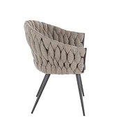 Lumisource Braided Matisse Contemporary Chair