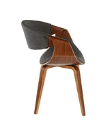 Lumisource Curvo Mid-Century Modern Dining Accent Chair