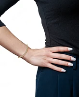 Wrapped Diamond Large Link Bolo Bracelet (1/2 ct. t.w.) Sterling Silver or 14k Gold-Plated Silver, Created for Macy's
