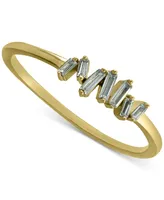 Giani Bernini Cubic Zirconia Baguette Cluster Ring, Created for Macy's