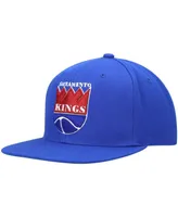 Men's Mitchell & Ness Blue Sacramento Kings Hardwood Classics Team Ground 2.0 Snapback Hat