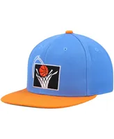 Men's Mitchell & Ness Blue and Orange Cleveland Cavaliers Hardwood Classics Team Two-Tone 2.0 Snapback Hat