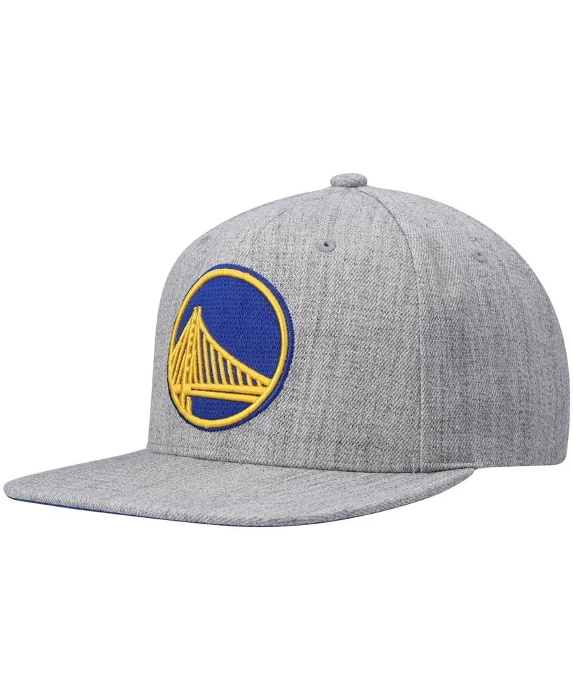 Men's Mitchell & Ness Heathered Gray Golden State Warriors 2.0 Snapback Hat