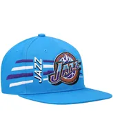 Men's Mitchell & Ness Powder Blue Utah Jazz Hardwood Classics Retro Bolt Deadstock Snapback Hat