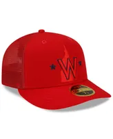 Men's New Era Red Washington Nationals 2022 Batting Practice Low Profile 59FIFTY Fitted Hat