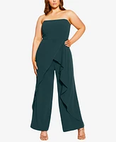 City Chic Plus Size Attract Jumpsuit