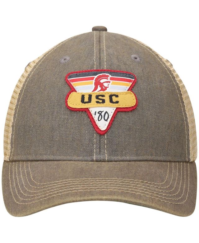 Men's Gray Usc Trojans Legacy Point Old Favorite Trucker Snapback Hat