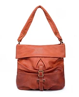 Old Trend Sweet Lotus Leather Bucket Bag
