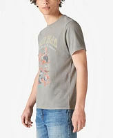 Lucky Brand Men's Baja 1000 Graphic Short Sleeve T-shirt, Steeple Gray