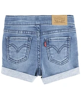 Baby Girls Girlfriend Roll-Up Cuff Denim Shorty Shorts