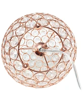 Elegant Designs Elipse 8" Crystal Ball Sequin Table Lamp