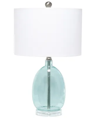 Lalia Home Oval Glass Table Lamp