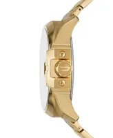 Diesel Men's Chronograph Uber Chief Gold-Tone Stainless Steel Bracelet Watch 54mm