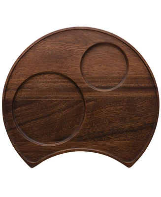 Noritake Kona Wood Crescent Serving Tray, 13"