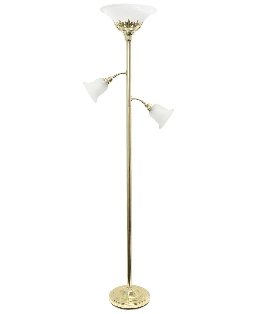 Elegant Designs 3 Light Floor Lamp - Gold