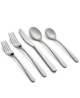 Cambridge Silversmiths Kiera Textured Mirror Flatware Set, 20 Piece - Silver